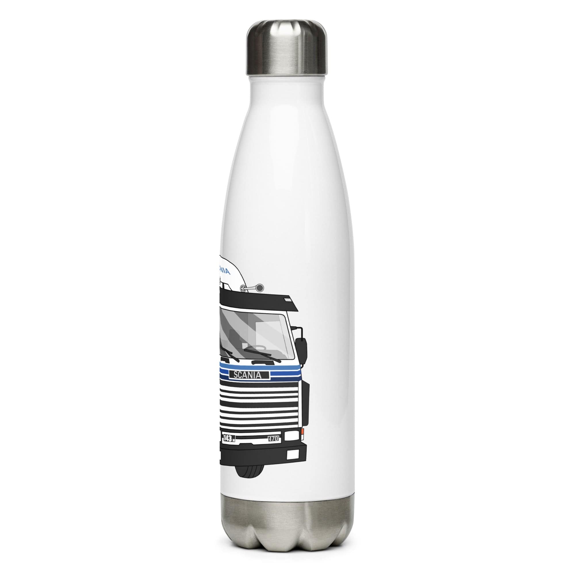 The Tractors Mugs Store Scania 143M 470 Stainless steel water bottle Quality Farmers Merch