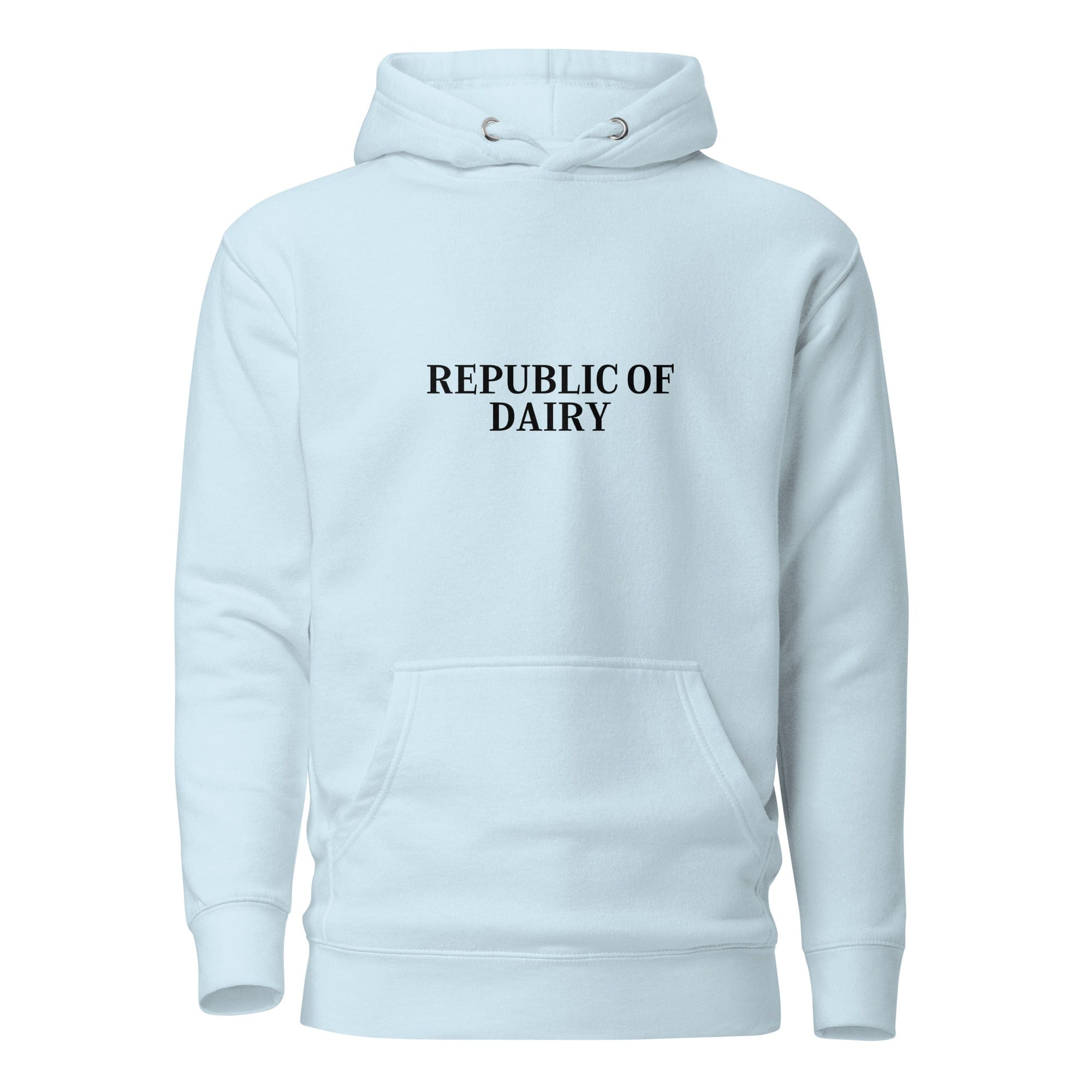 The Tractors Mugs Store Sky Blue / S Republic of Dairy Unisex Hoodie Quality Farmers Merch