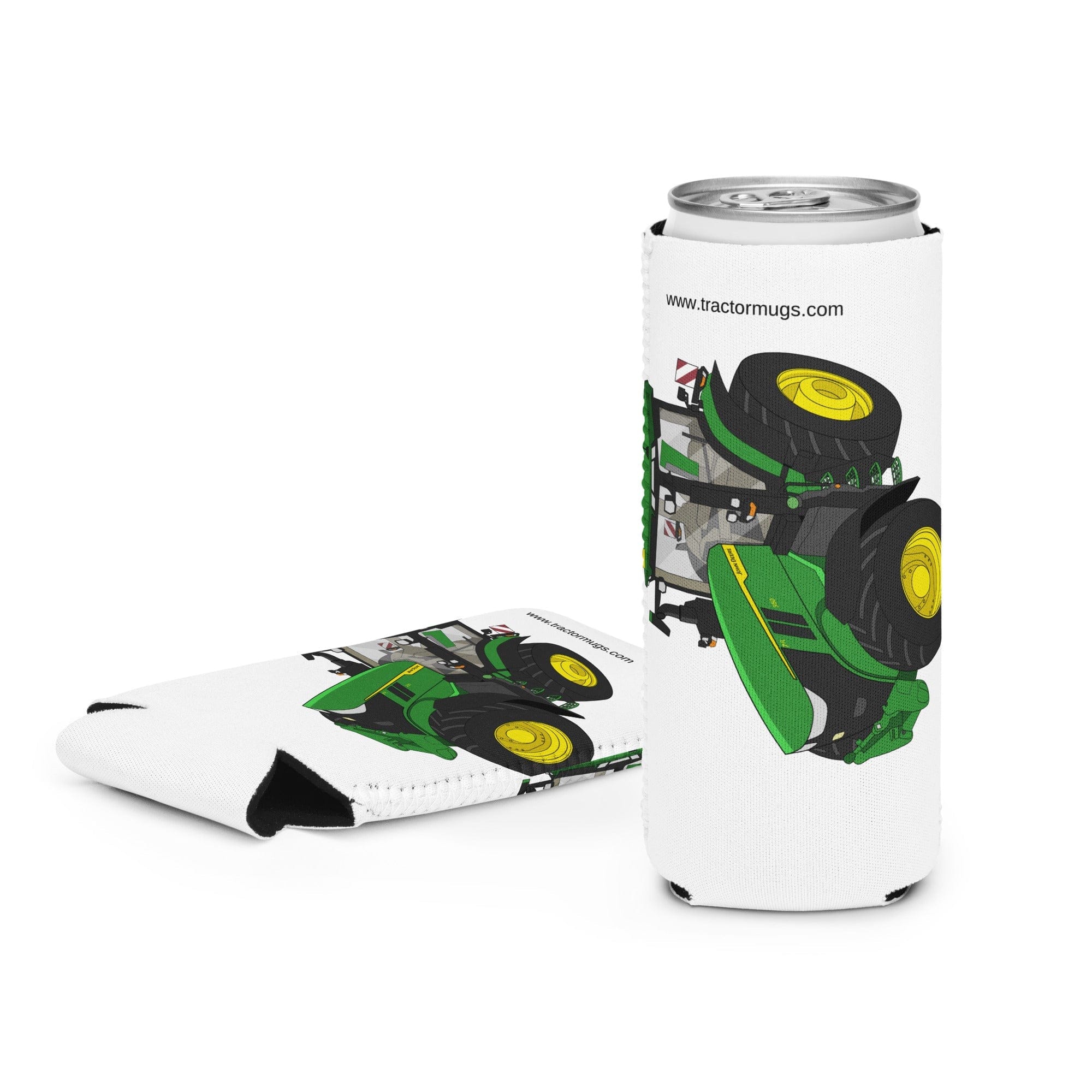 The Tractors Mugs Store Slim 12 oz John Deere 7R 350 auto powr Can cooler Quality Farmers Merch