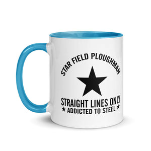 The Tractors Mugs Store Star Field Ploughman Mug with Color Inside Quality Farmers Merch