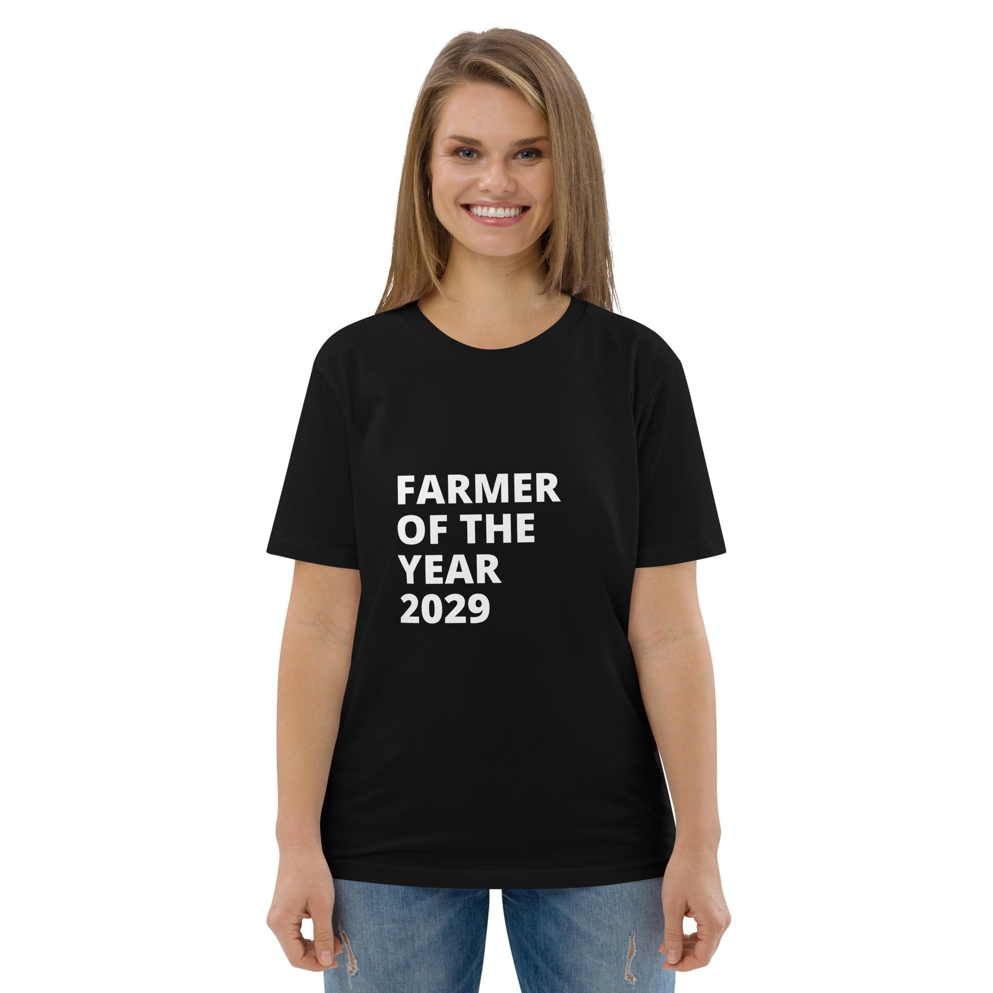 The Tractors Mugs Store T-Shirt Black / S Farmer of The Year 2029 Unisex Organic Cotton T-shirt Quality Farmers Merch