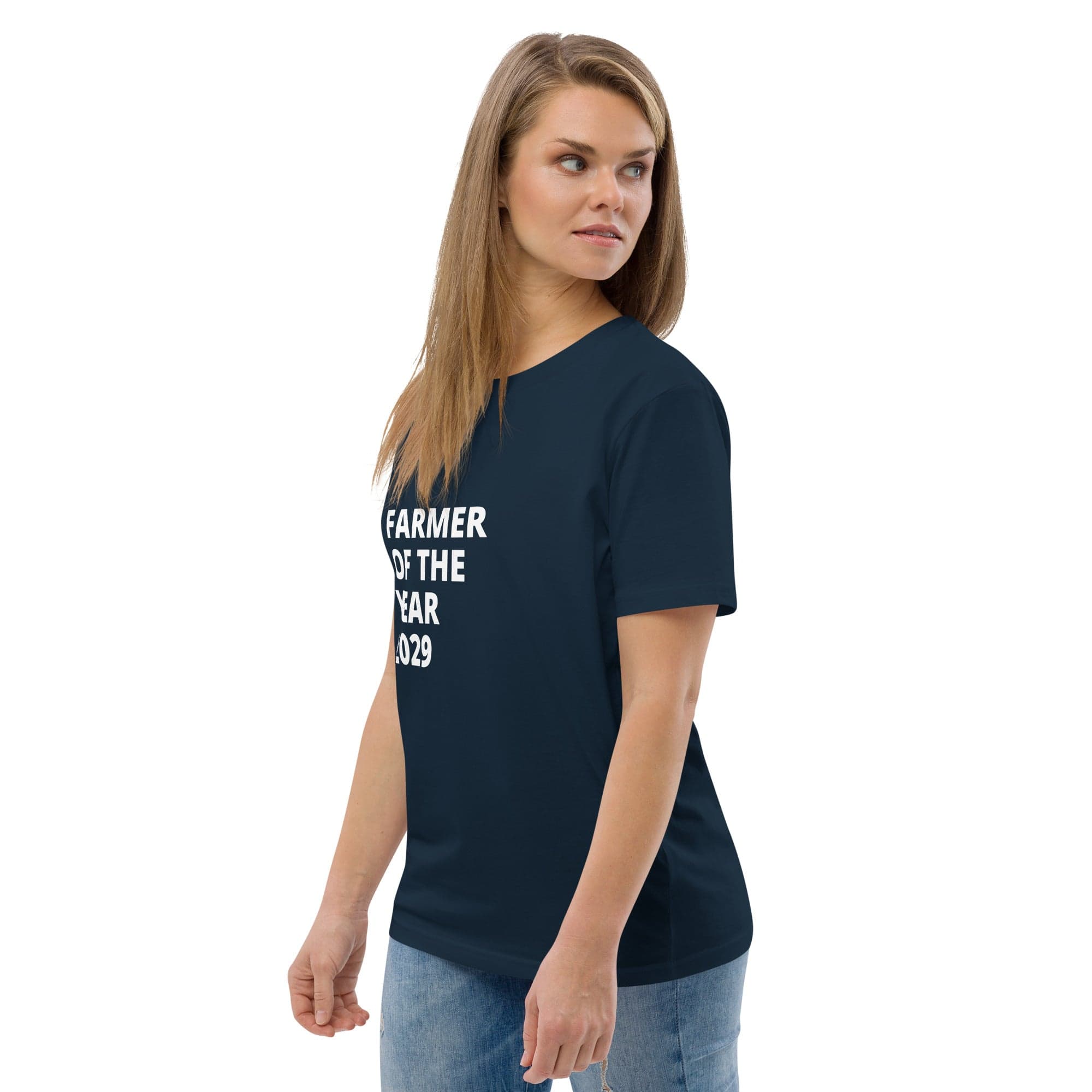 The Tractors Mugs Store T-Shirt Farmer of The Year 2029 Unisex Organic Cotton T-shirt Quality Farmers Merch