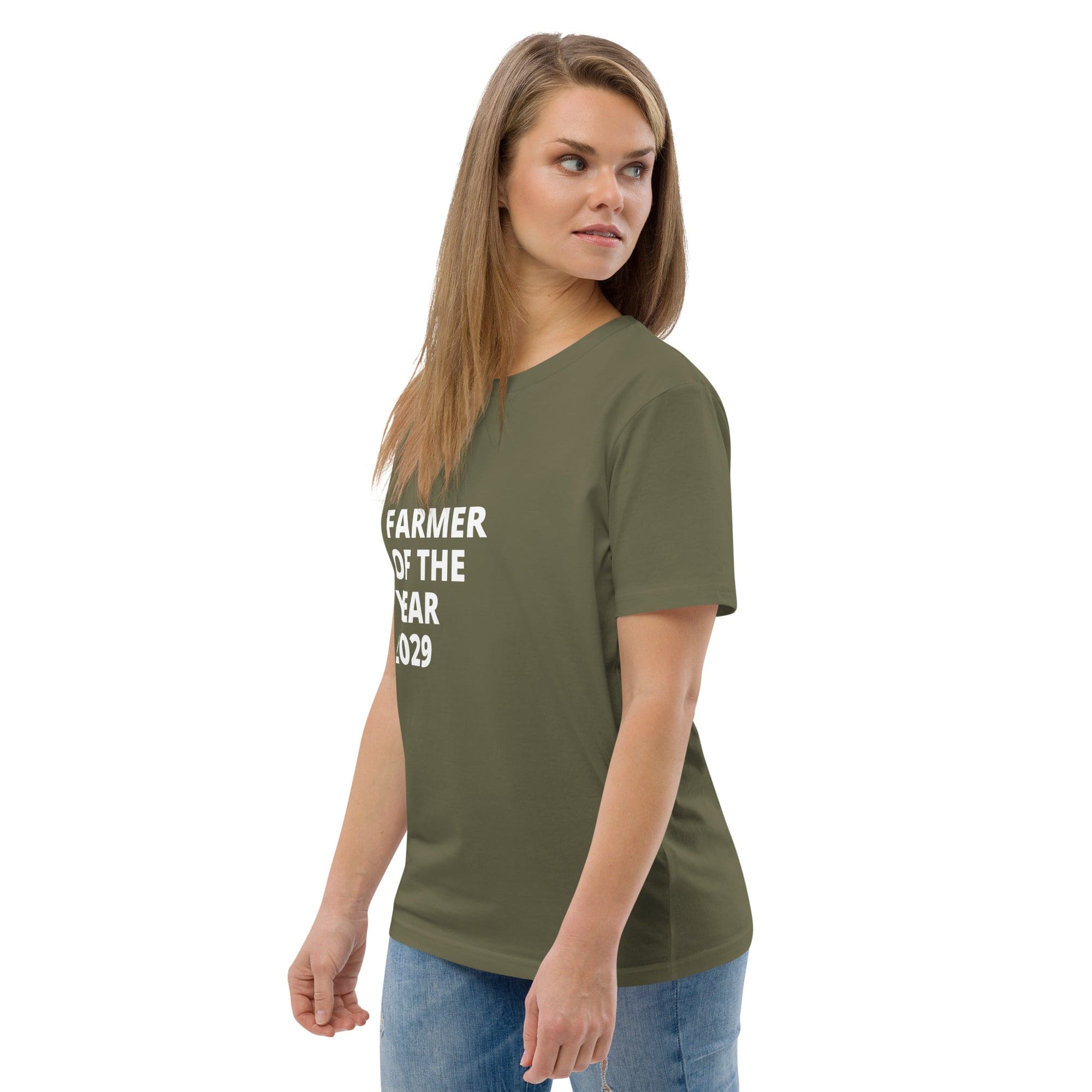 The Tractors Mugs Store T-Shirt Farmer of The Year 2029 Unisex Organic Cotton T-shirt Quality Farmers Merch