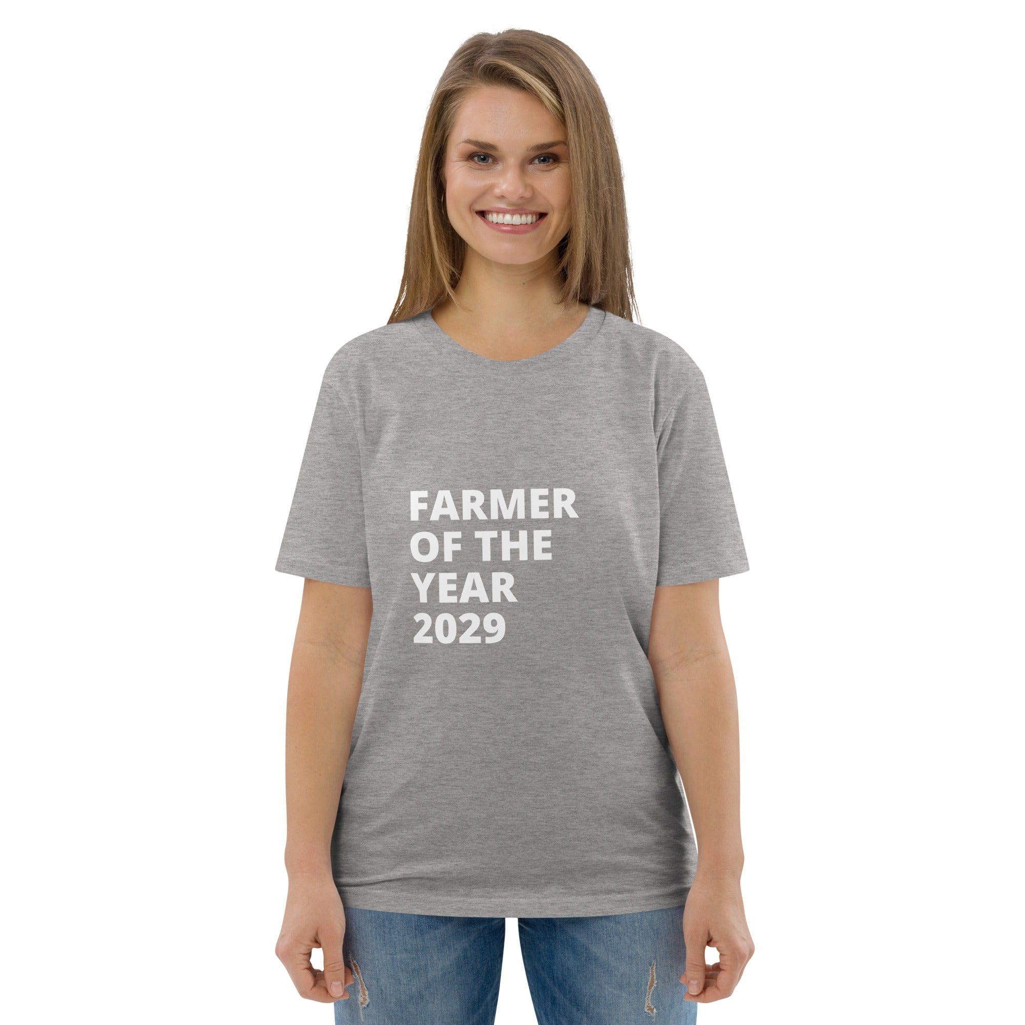 The Tractors Mugs Store T-Shirt Heather Grey / S Farmer of The Year 2029 Unisex Organic Cotton T-shirt Quality Farmers Merch