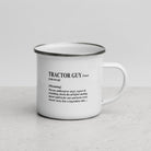 The Tractors Mugs Store The Tractor Guy Enamel Mug Quality Farmers Merch