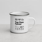 The Tractors Mugs Store Top Class Farmer Enamel Mug Quality Farmers Merch