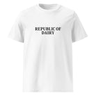 The Tractors Mugs Store White / S Republic of Dairy Unisex organic cotton t-shirt Quality Farmers Merch