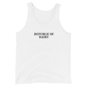 The Tractors Mugs Store XS Republic of Dairy Men's Tank Top Quality Farmers Merch