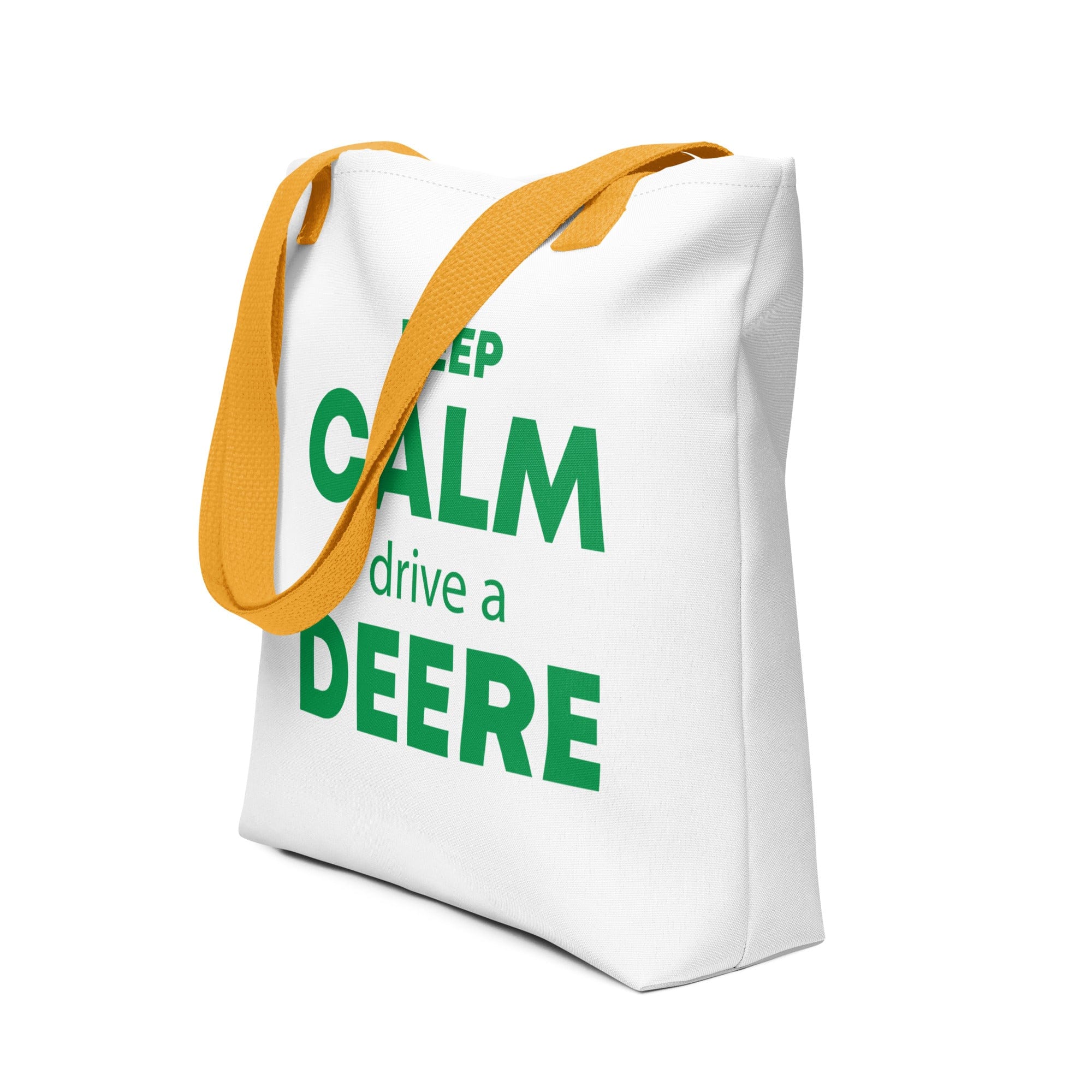 The Tractors Mugs Store Yellow Keep Calm Drive a Deere Tote bag Quality Farmers Merch