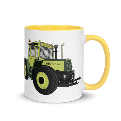 The Tractors Mugs Store Yellow MB Trac 1500 Mug with Color Inside Quality Farmers Merch