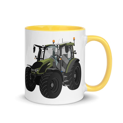 The Tractors Mugs Store Yellow Valtra G 135 Versus Mug with Color Inside Quality Farmers Merch