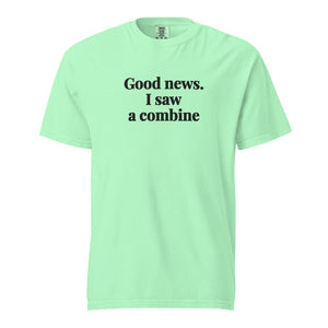 Good News. I Saw A Combine Unisex Premium T-shirt - Island Reef