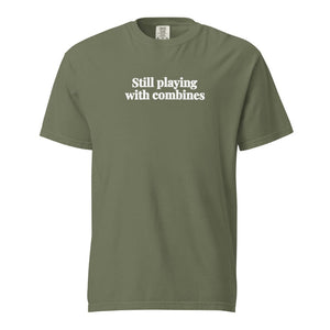 Still Playing With Combines Unisex Premium T-shirt - Moss