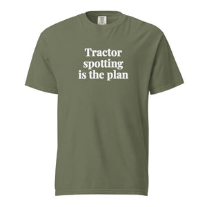 Tractor Spotting Is the Plan Unisex Premium T-shirt - Moss