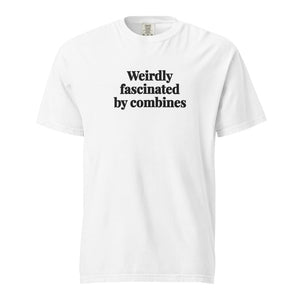 Weirdly Fascinated by Combines Unisex Premium T-shirt - White